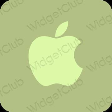 Estetic galben Apple Store pictogramele aplicației