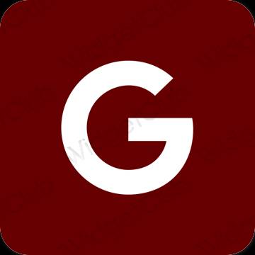 Esteetiline pruun Google rakenduste ikoonid