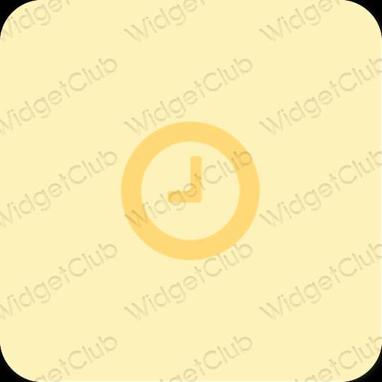 Estetický žlutá Music ikony aplikací