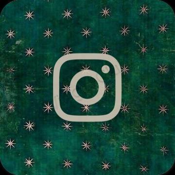 زیبایی شناسی رنگ بژ Instagram آیکون های برنامه