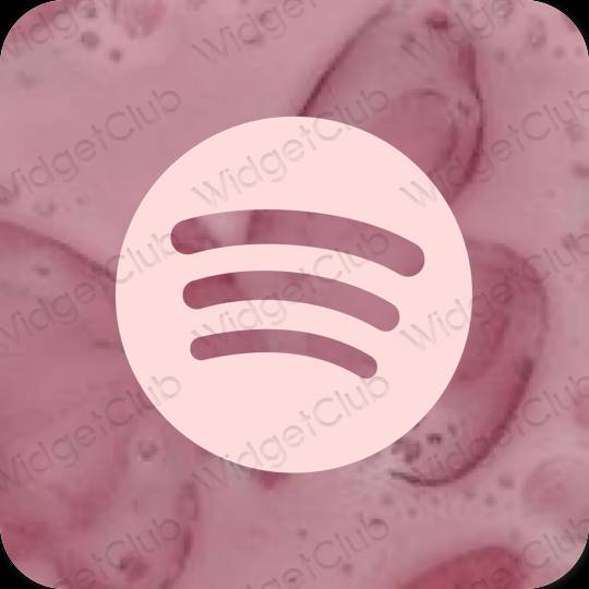 ピンク Spotify おしゃれアイコン画像素材