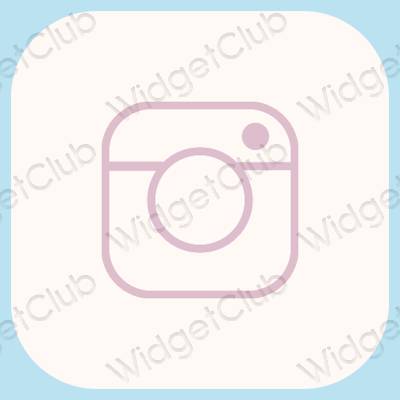 Estetické ikony aplikací Instagram
