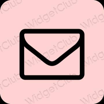 Stijlvol roze Mail app-pictogrammen