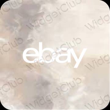 Esthetische eBay app-pictogrammen