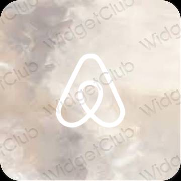 Esthetische Airbnb app-pictogrammen