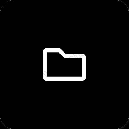 Estetico Nero Files icone dell'app