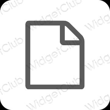 Esthetische Files app-pictogrammen
