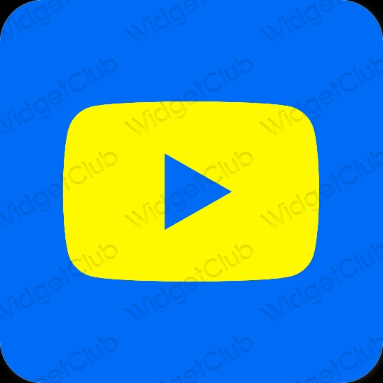 Blue youtube icon - Free blue site logo icons