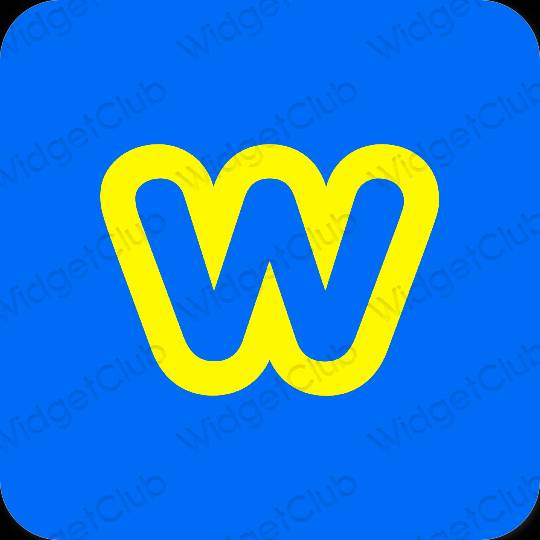 Estetico porpora Weebly icone dell'app