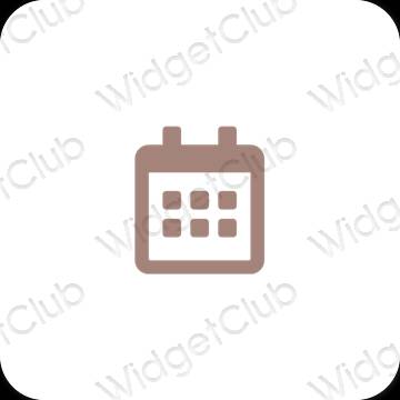 Esthetische Calendar app-pictogrammen