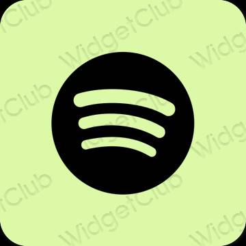 Estetyczne Spotify ikony aplikacji