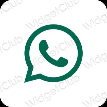 ესთეტიკური WhatsApp აპლიკაციის ხატები