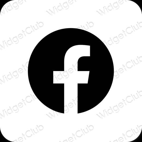 Esthetische Facebook app-pictogrammen