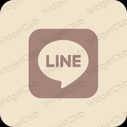 Icônes d'application LINE esthétiques