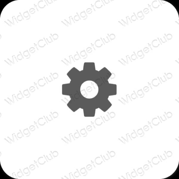 Æstetiske Settings app-ikoner