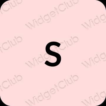 Æstetisk lyserød SHEIN app ikoner