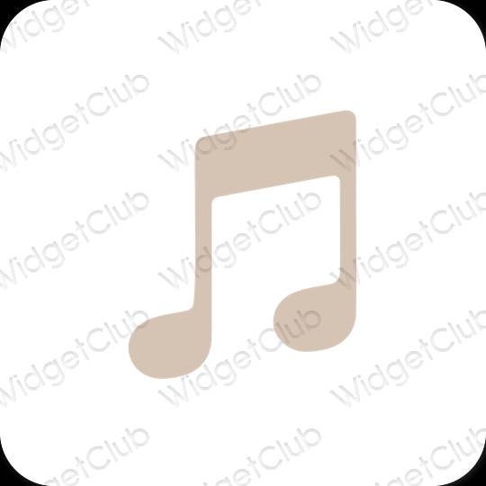 Esthetische Music app-pictogrammen