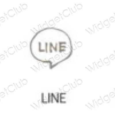 Esthetische LINE app-pictogrammen