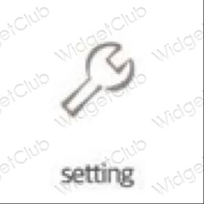 جمالية Settings أيقونات التطبيقات