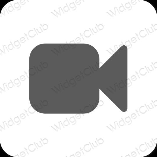 Aesthetic gray Tver app icons