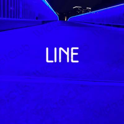 Esztétika neon rózsaszín LINE alkalmazás ikonok