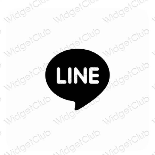 ესთეტიკური LINE აპლიკაციის ხატები