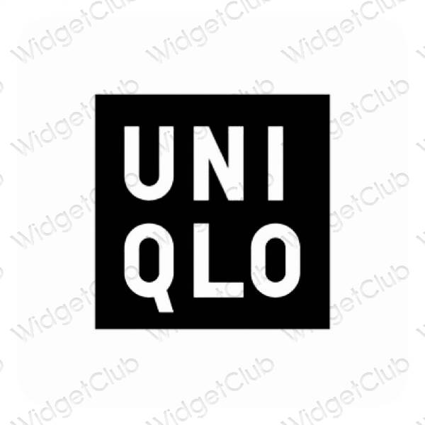Icônes d'application UNIQLO esthétiques
