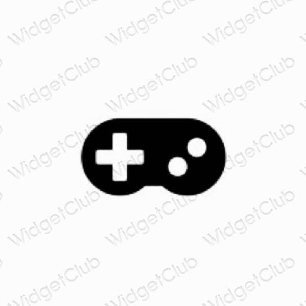 Stijlvol grijs Game app-pictogrammen