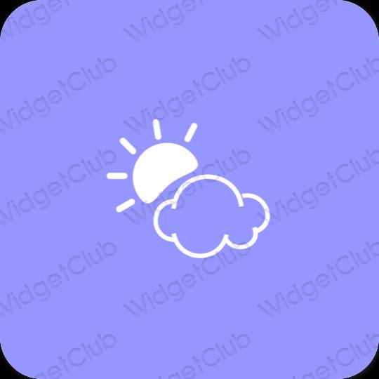 Biểu tượng ứng dụng Weather thẩm mỹ