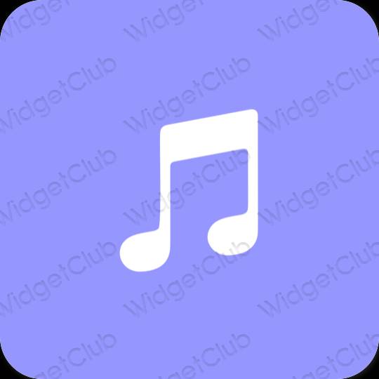 نمادهای برنامه زیباشناسی Apple Music