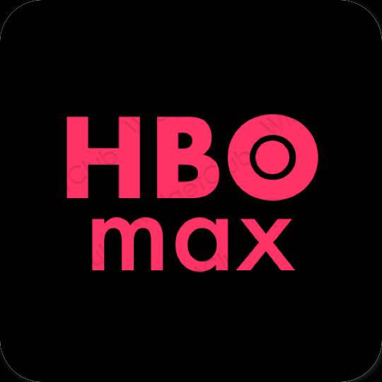 Aesthetic black HBO MAX app icons
