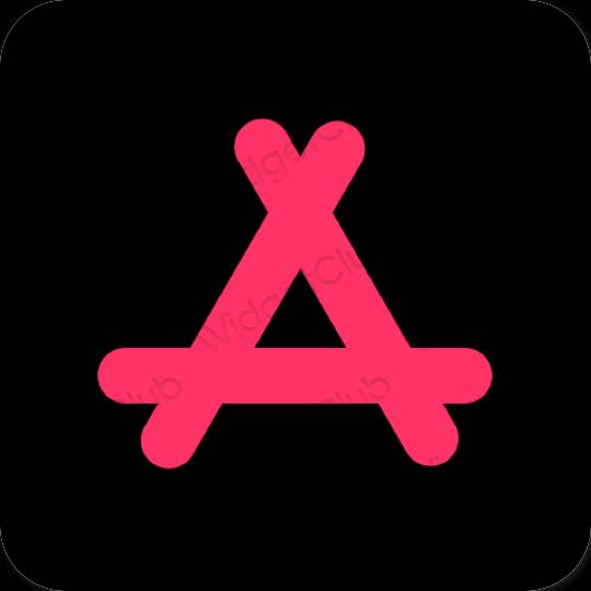 Aesthetic black AppStore app icons