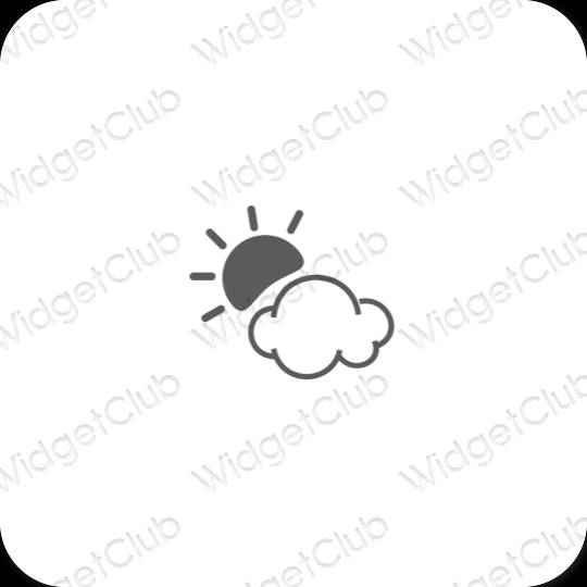Estetické ikony aplikací Weather