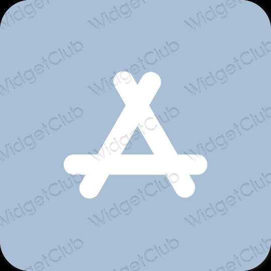 Estético azul pastel AppStore ícones de aplicativos