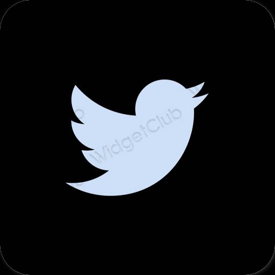 Эстетические Twitter значки приложений