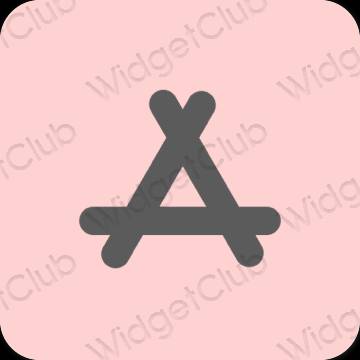 Aesthetic pink AppStore app icons