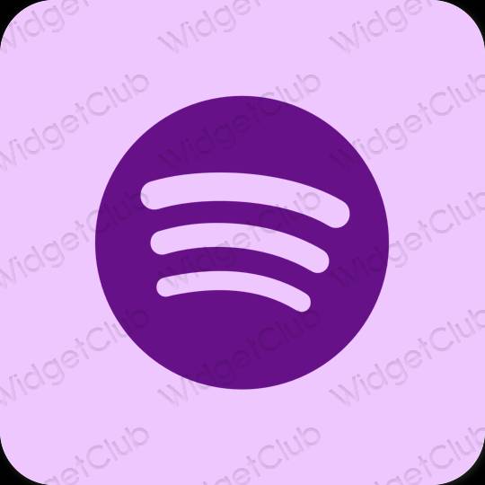 Esthetische Spotify app-pictogrammen