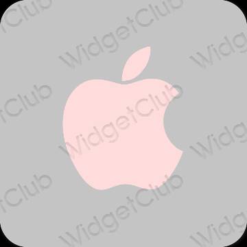 Естетски сива Apple Store иконе апликација