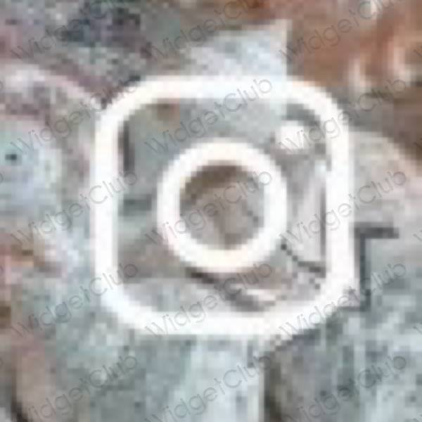 Aesthetic green Instagram app icons