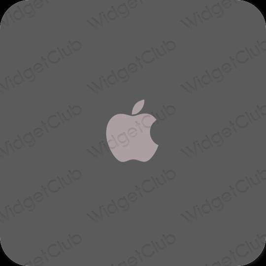 אֶסתֵטִי אפור Apple Store סמלי אפליקציה