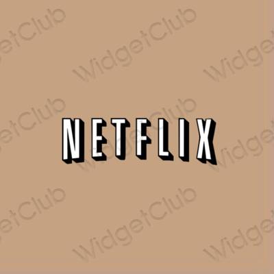 Estetyczne Netflix ikony aplikacji