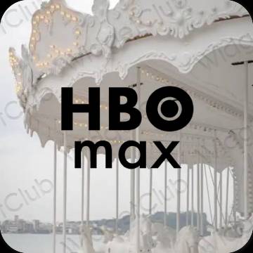 审美的 黑色的 HBO MAX 应用程序图标