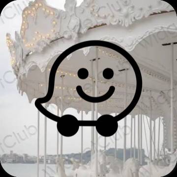 Estetické ikony aplikací Waze