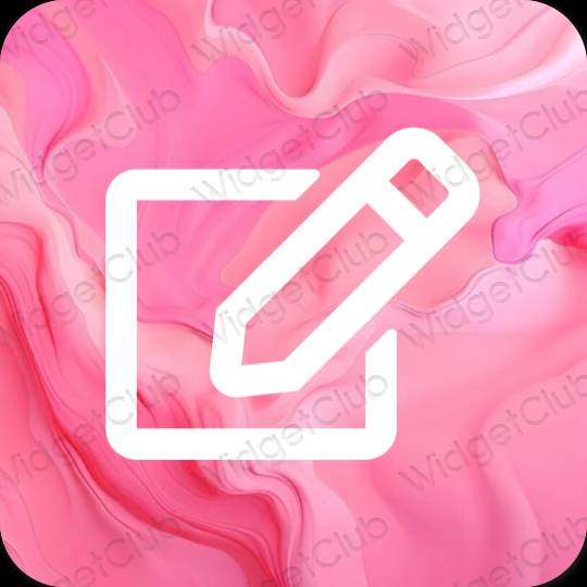 Aesthetic Notes app icons