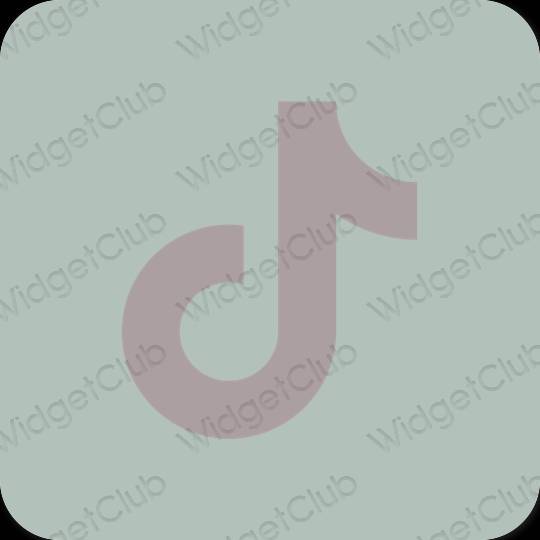 Estetski zelena TikTok ikone aplikacija