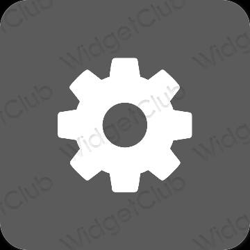 Æstetiske Settings app-ikoner