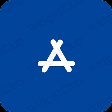 Естетски Плави AppStore иконе апликација