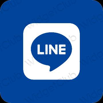 Estetisk lila LINE app ikoner