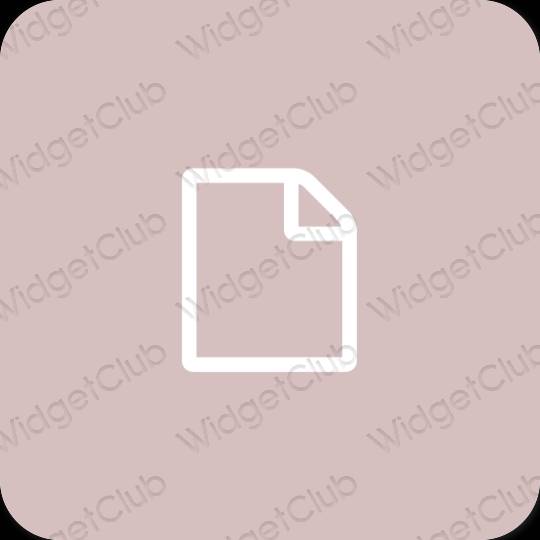 Esthetische Notes app-pictogrammen