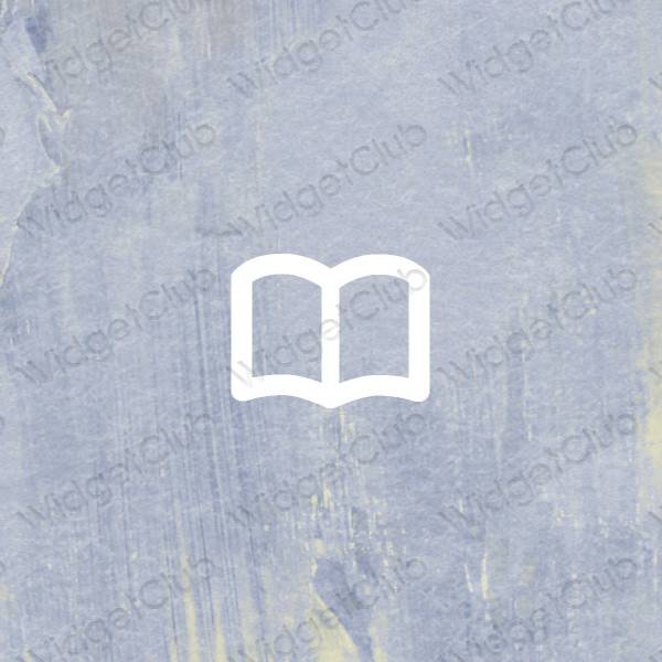 Æstetisk lilla Books app ikoner